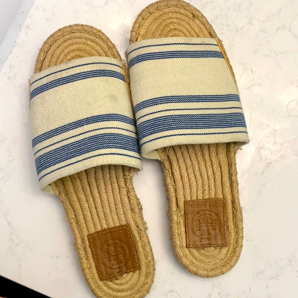 Tory Burch slip on espadrille sandals - Picture 1 of 6